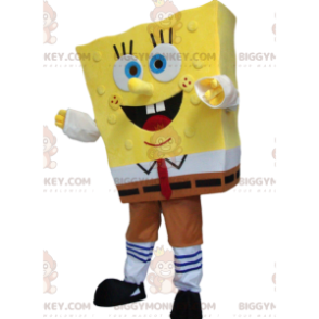 Costume mascotte SpongeBob BIGGYMONKEY™ super entusiasta -