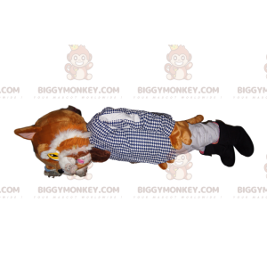 Disfraz de mascota Gato con Botas BIGGYMONKEY™ con chaqueta