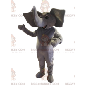 BIGGYMONKEY™ Mascot Costume Gray Elephant with Giant Ears –