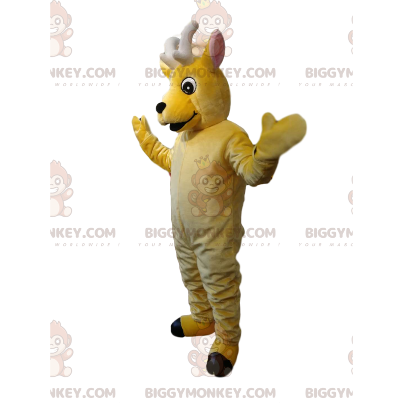 Really Cute Little Yellow Deer BIGGYMONKEY™ Mascot Costume –