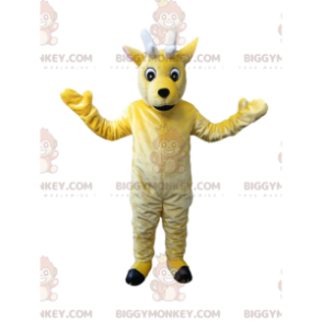 Costume da mascotte BIGGYMONKEY™ con cervo giallo davvero