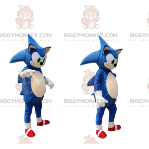 Disfraz de mascota BIGGYMONKEY™ de Sonic, el famoso erizo azul