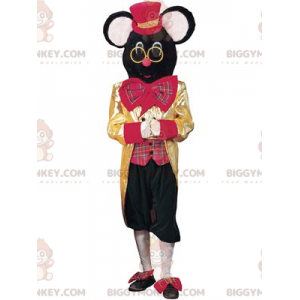 Circus Mouse Black Mouse BIGGYMONKEY™ Maskotdräkt - BiggyMonkey