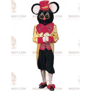 Kostým cirkusové myši Černá myš BIGGYMONKEY™ maskot –