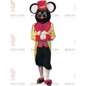 Costume de mascotte BIGGYMONKEY™ de souris noire de souris de