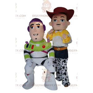 Duo de Costume de mascotte BIGGYMONKEY™ de Jessie et de Buzz
