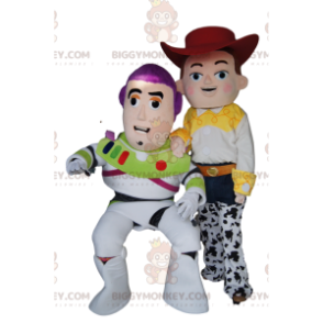 Duo de Costume de mascotte BIGGYMONKEY™ de Jessie et de Buzz