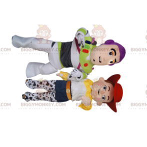 Toy Story Jessie en Buzz Lightyear BIGGYMONKEY™ mascottekostuum