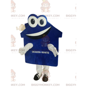 Costume da mascotte BIGGYMONKEY™ della casa bianca e blu molto