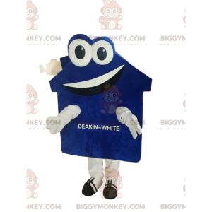 Disfraz de mascota BIGGYMONKEY™ de la casa azul y blanca muy