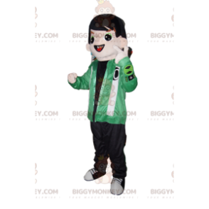 Elegante costume da mascotte BIGGYMONKEY™ da ragazzo con giacca