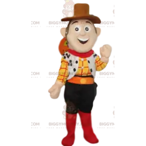 Vriendelijk cowboy BIGGYMONKEY™ mascottekostuum. Cowboykostuum.