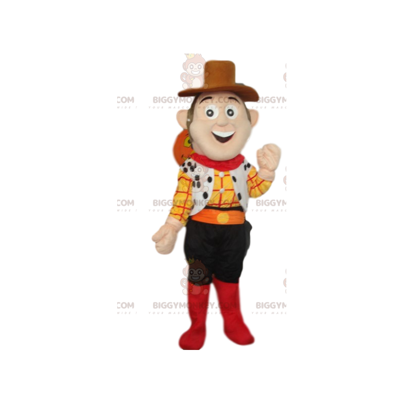 Costume de mascotte BIGGYMONKEY™ de cow-boy sympathique.