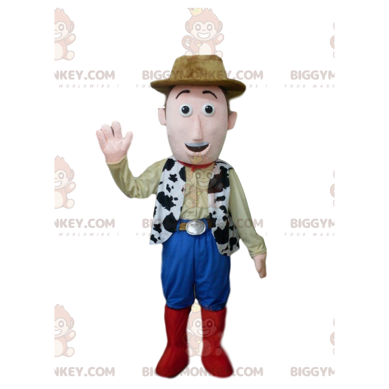 Costume da cowboy sorridente BIGGYMONKEY™ con cappello marrone
