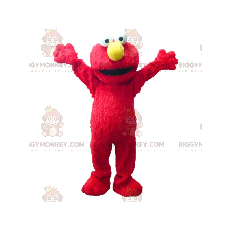 BIGGYMONKEY™ maskotkostume af Elmo Famous Red Puppet -