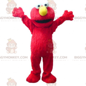 Traje de mascote BIGGYMONKEY™ do famoso boneco vermelho Elmo –