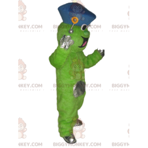 Funny Neon Green Character BIGGYMONKEY™ Mascot Costume With