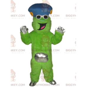 Costume da mascotte BIGGYMONKEY™ con personaggio verde neon