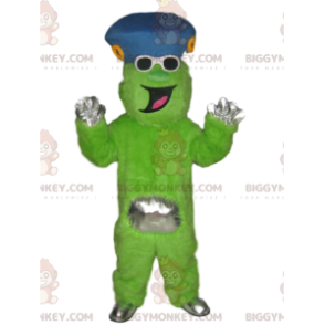 Disfraz de mascota BIGGYMONKEY™ de carácter verde neón