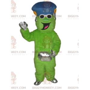 Disfraz de mascota BIGGYMONKEY™ de carácter verde neón