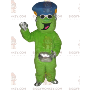 Costume da mascotte BIGGYMONKEY™ con personaggio verde neon