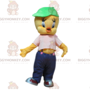 BIGGYMONKEY™ mascottekostuum van Tweety, de kleine kanarie uit