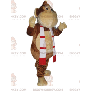 Fantasia de mascote de macaco engraçado BIGGYMONKEY™ com lenço