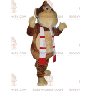 Fantasia de mascote de macaco engraçado BIGGYMONKEY™ com lenço