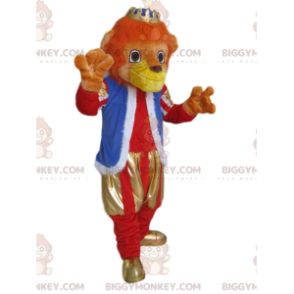 Costume de mascotte BIGGYMONKEY™ de Lion avec une tenue et une