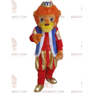 Disfraz de mascota Lion BIGGYMONKEY™ con atuendo y corona