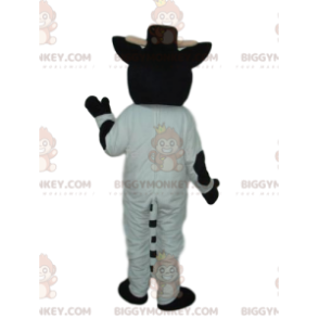 Costume da mascotte BIGGYMONKEY™ da mucca in bianco e nero con