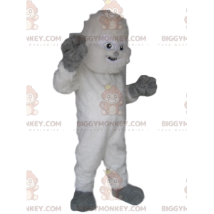 Divertido traje de mascote branco Yeti BIGGYMONKEY™. Fantasia