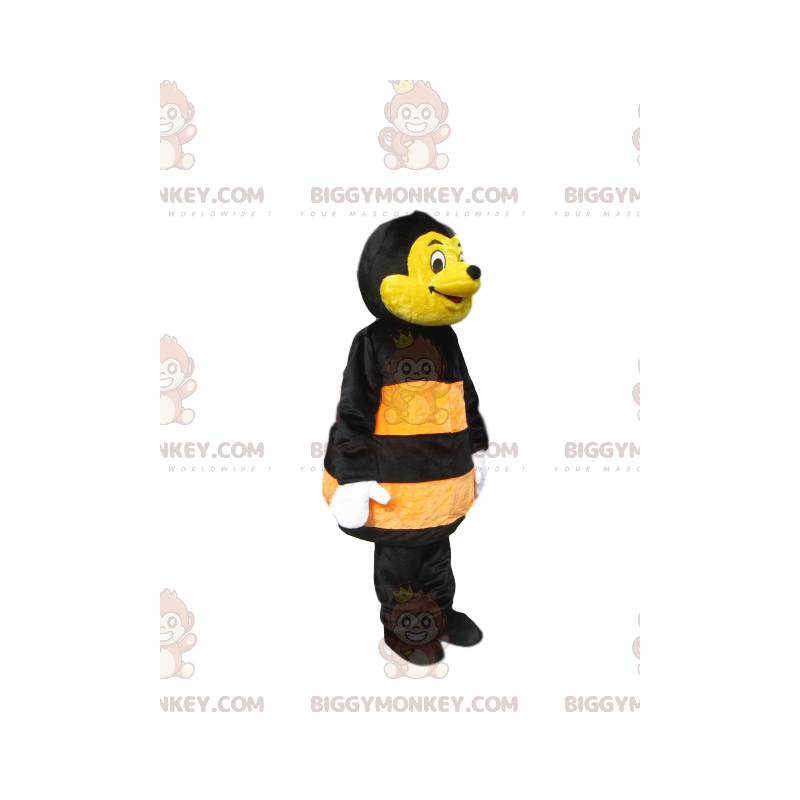 Yellow and Black Bee BIGGYMONKEY™ Mascot Costume. bee costume -