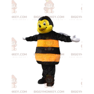 Disfraz de mascota BIGGYMONKEY™ de abeja amarilla y negra.