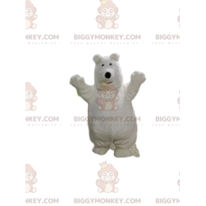 Kostým maskota ledního medvěda BIGGYMONKEY™. Kostým bílého