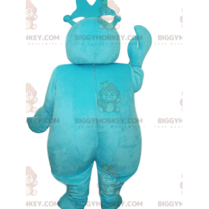 BIGGYMONKEY™ Costume da mascotte pupazzo di neve turchese