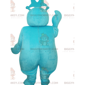 BIGGYMONKEY™ Disfraz de mascota de muñeco de nieve turquesa