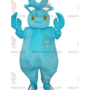 Costume de mascotte BIGGYMONKEY™ de bonhomme turquoise