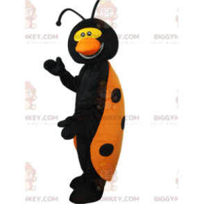 Very Fun Black and Yellow Ladybug BIGGYMONKEY™ Mascot Costume –