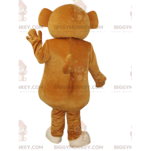Brązowo-kremowy kostium maskotki małej małpki BIGGYMONKEY™.