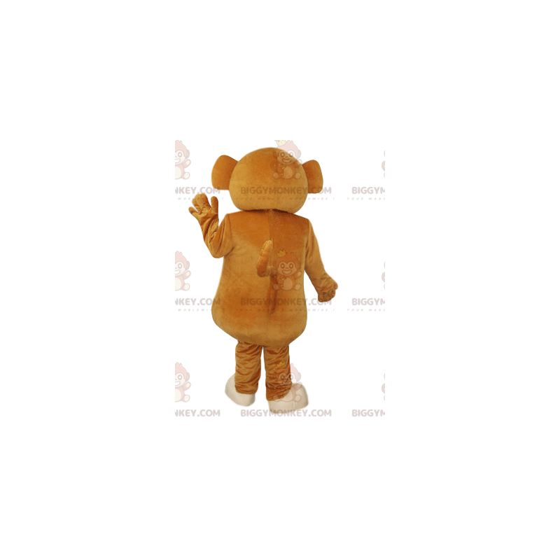 Brown and Cream Little Monkey BIGGYMONKEY™ Mascot Costume.