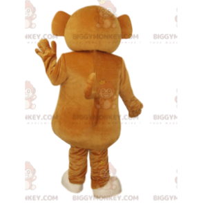Bruin en crème klein aapje BIGGYMONKEY™ mascottekostuum. aap