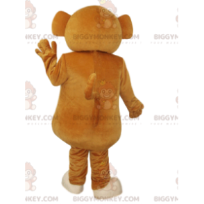 Costume da mascotte scimmia BIGGYMONKEY™ marrone e crema.