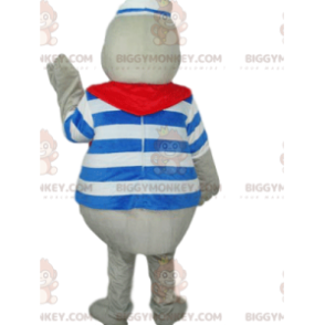 Costume de mascotte BIGGYMONKEY™ de phoque très souriant en