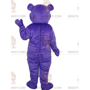 BIGGYMONKEY™ Traje de mascota de oso morado con nariz de