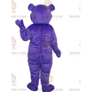 BIGGYMONKEY™ Heart Nose Purple Bear Bear Mascot Costume –