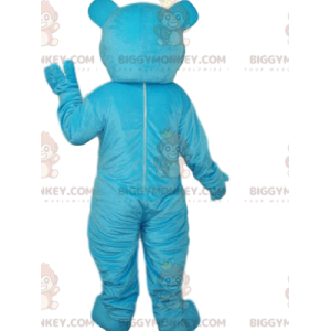 BIGGYMONKEY™ Blue Bear With Wondering Eyes Mascot Costume -