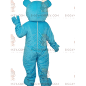BIGGYMONKEY™ blauwe beer met wonderlijke ogen mascottekostuum -