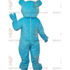 Costume de mascotte BIGGYMONKEY™ d'ourson bleu avec des yeux