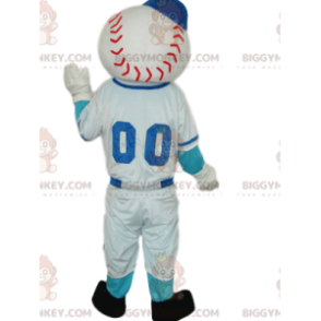 Sportfiguur BIGGYMONKEY™ mascottekostuum met honkbalkop -